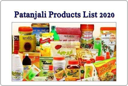 patanjali products list